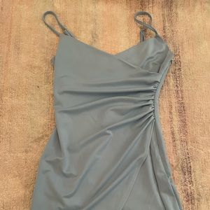 Blue cross-over mini dress!!!